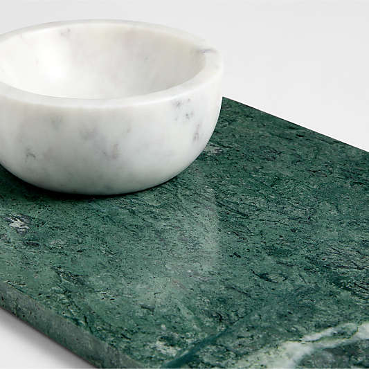 Geneve Green Marble Serving Board & Bowl Set by Daniel Humm