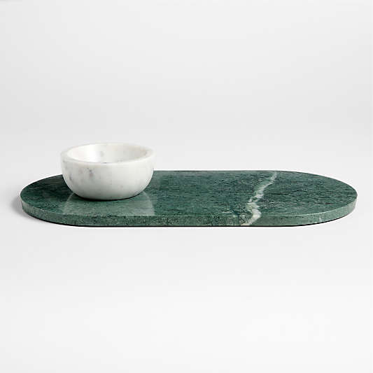 Geneve Green Marble Serving Board & Bowl Set by Daniel Humm