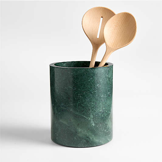 Geneve Green Marble Utensil Holder by Daniel Humm