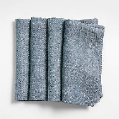 Harmonic Berry Blue Twill Napkin by Daniel Humm, Set of 4