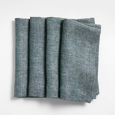 Harmonic Berry Blue Twill Napkin by Daniel Humm, Set of 4