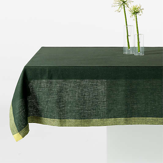 Harmonic Ficus Green Tablecloth by Daniel Humm