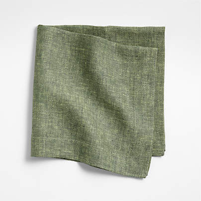 Harmonic Ficus Green Twill Napkin by Daniel Humm