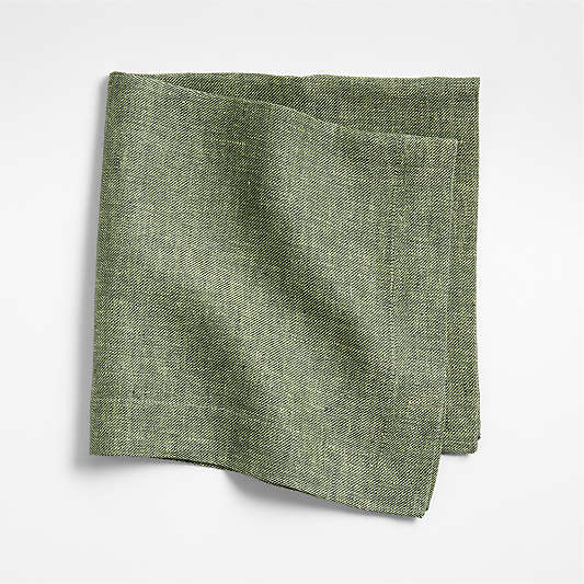Harmonic Ficus Green Twill Napkin by Daniel Humm