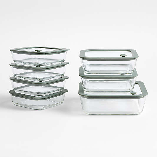 Interlude Glass 14-Piece Food Storage Container Set by Daniel Humm
