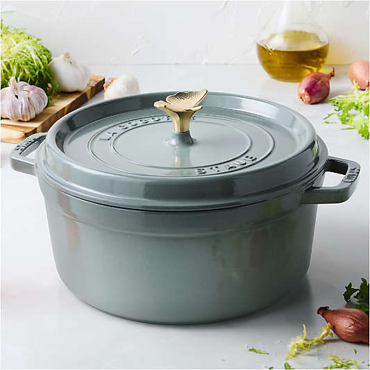 Staub ® x Daniel Humm Eucalyptus 4-Qt. Cocotte with Ginkgo Knob