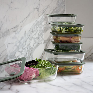 View Interlude Glass 14-Piece Food Storage Container Set by Daniel Humm details