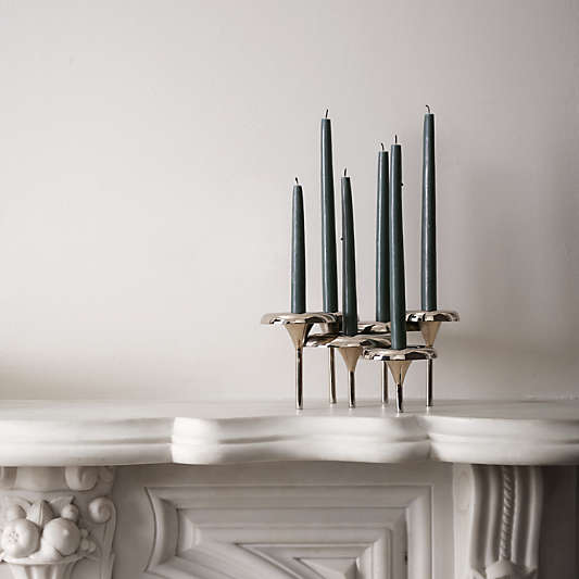 Duck Green 12" Dipped Taper Candles, Set of 2
