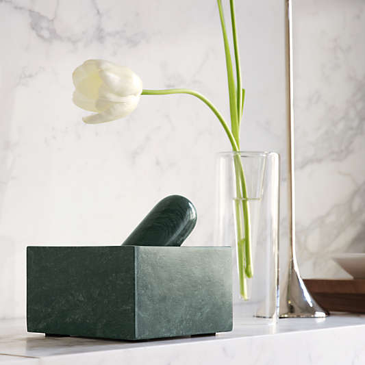 Geneve Green Marble Mortar and Pestle by Daniel Humm
