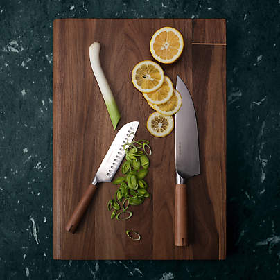 Timbre Walnut Cutting Board with Beech Wood Inlay by Daniel Humm