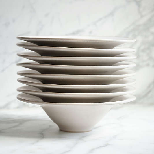 Basel Recycled Stoneware Soup/ Noodle Bowl by Daniel Hum