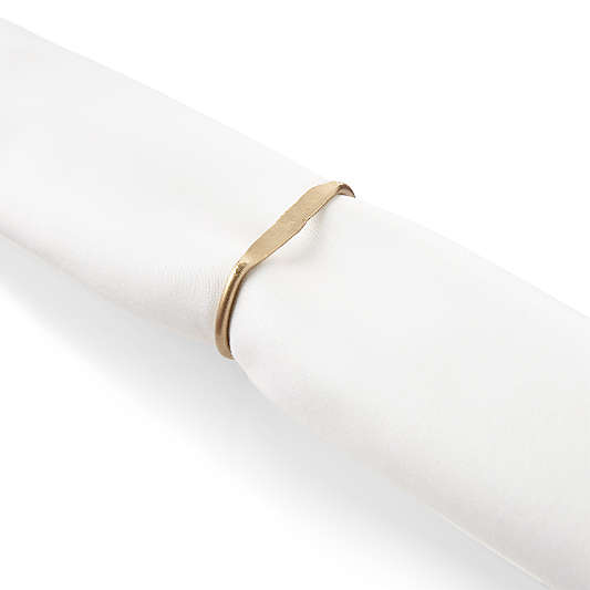 Dainty Gold Napkin Rings, Set of 3