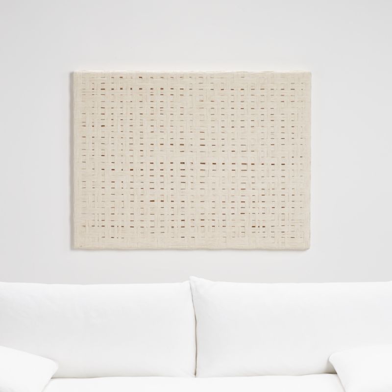 'Natural Daisy Chain' Wall Art 48"x2" by Leanne Ford'