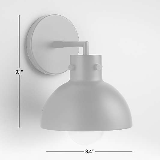 Dakota Chrome Sconce Light with Small Clear Glass Dome Set of 2