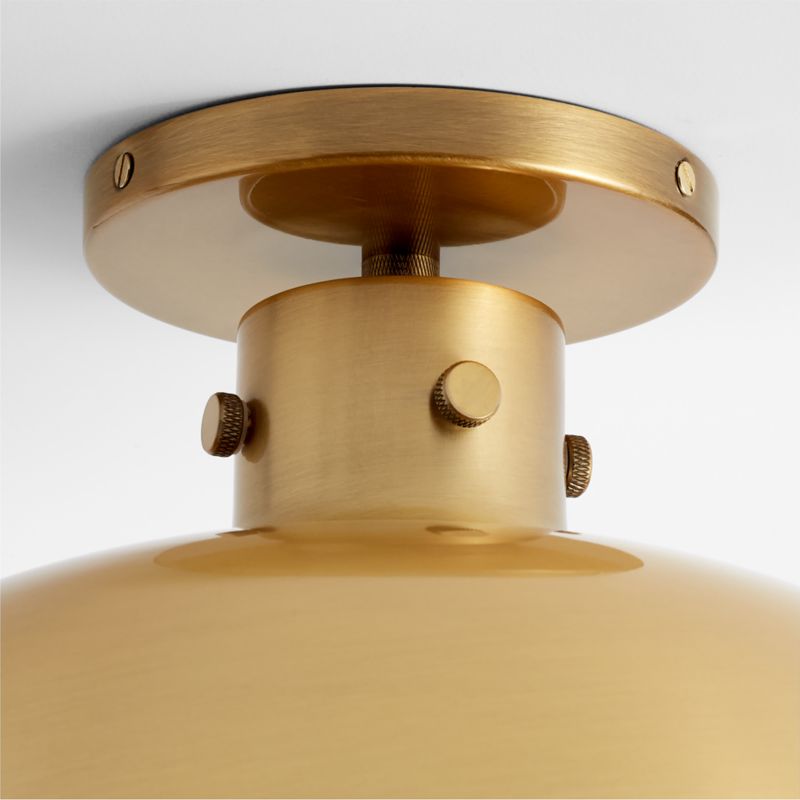 Dakota Brass Flush Mount Light with Large Brass Dome - image 8 of 8