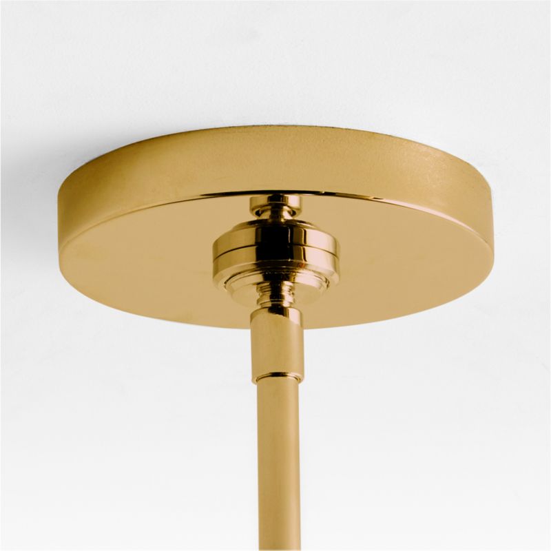 Dakota Brass Pendant Light with Small Clear Glass Dome - image 9 of 9