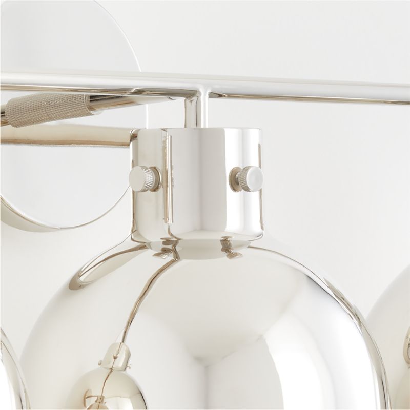 Dakota Chrome 3-Light Wall Sconce with Chrome Dome - image 6 of 7