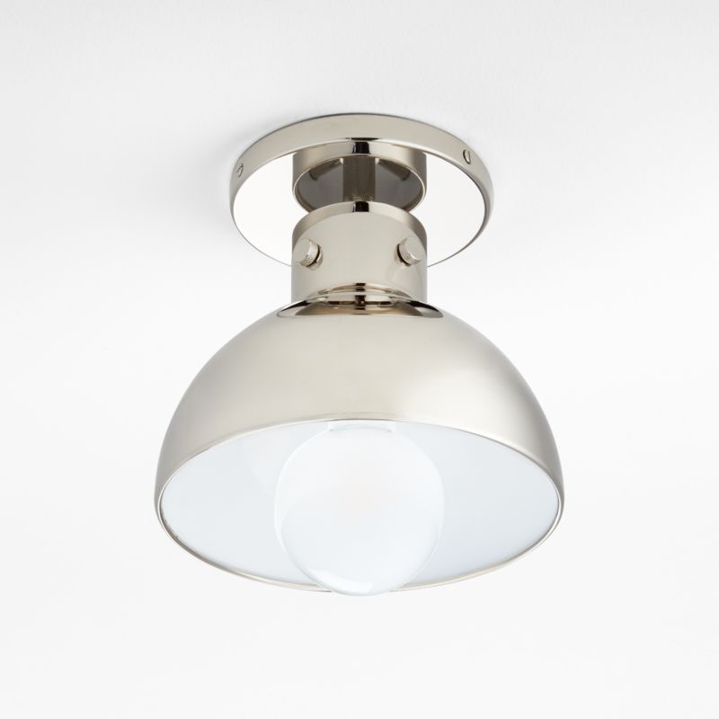 Dakota Chrome Flush Mount Light with Small Chrome Dome - image 3 of 4