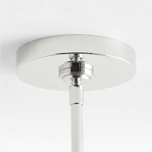 Dakota Chrome Pendant Light with Large Chrome Dome