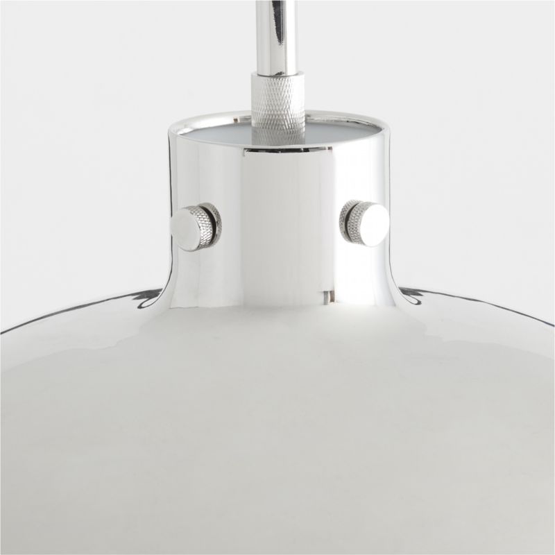 Dakota Chrome Pendant Light with Large Chrome Dome - image 7 of 8