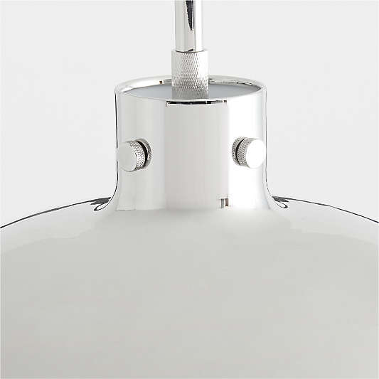 Dakota Chrome Pendant Light with Large Chrome Dome