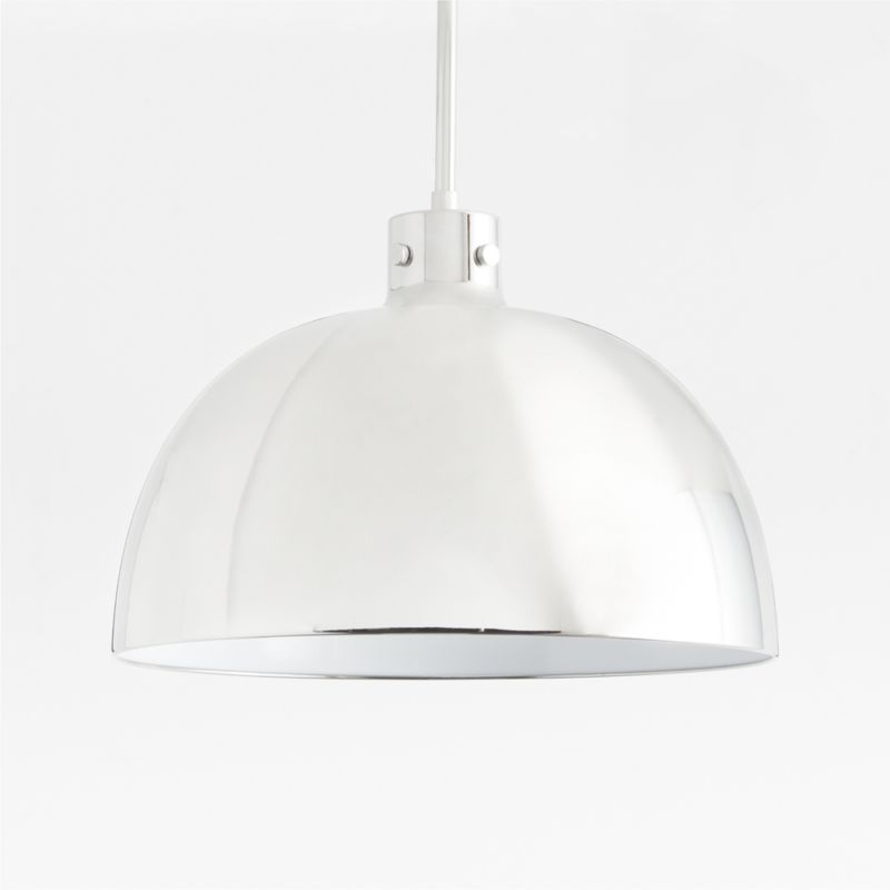 Dakota Chrome Pendant Light with Large Chrome Dome - image 4 of 8