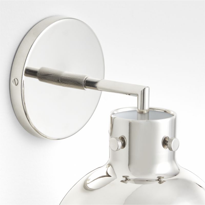 Dakota Chrome Sconce Light with Small Chrome Dome - image 8 of 8