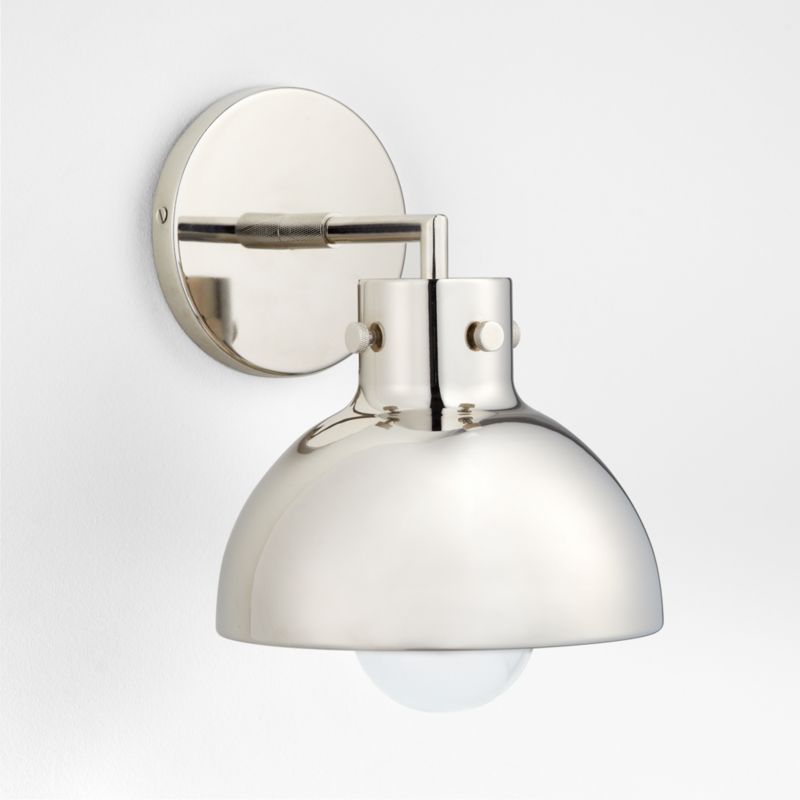 Dakota Chrome Sconce Light with Small Chrome Dome - image 7 of 8