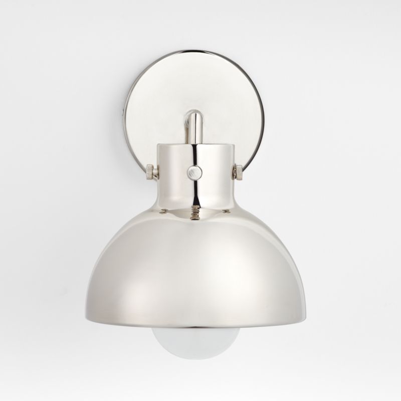 Dakota Chrome Sconce Light with Small Chrome Dome - image 6 of 8