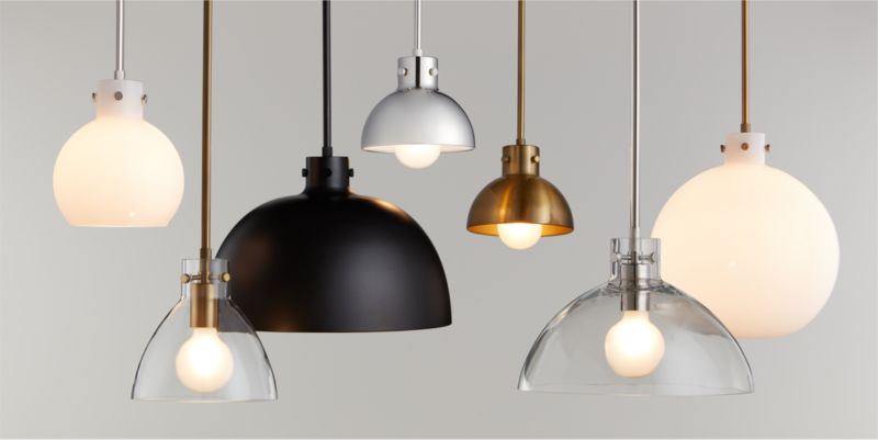 Dakota Chrome Pendant Light with Small Chrome Dome - image 5 of 8