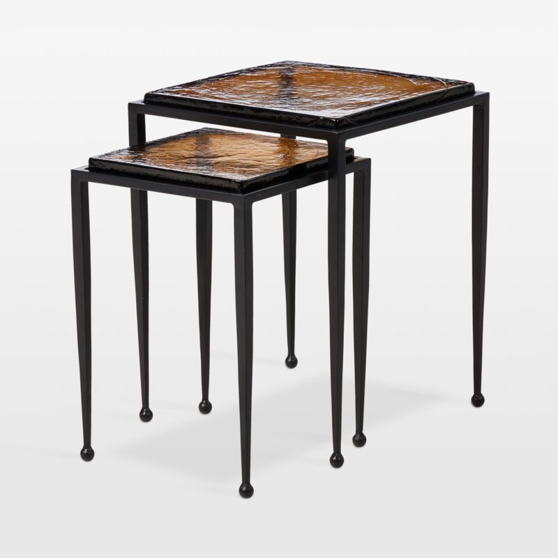 Dalston Amber Nesting End Tables - image 2 of 9