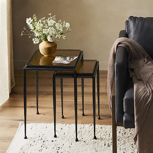 Dalston Amber Nesting End Tables