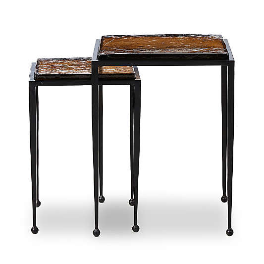 Dalston Amber Nesting End Tables