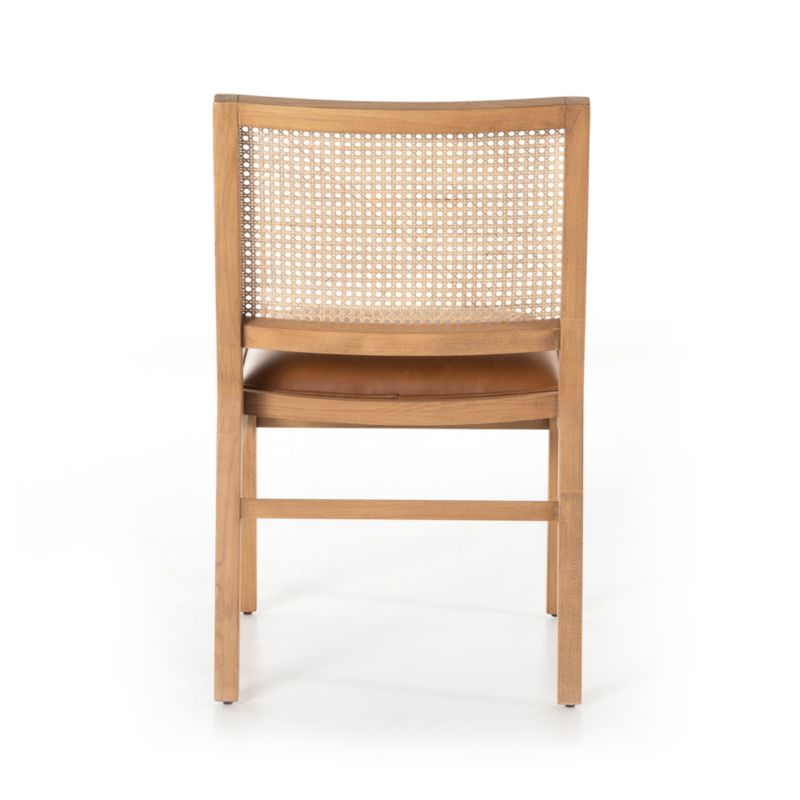 Dalton Leather and Cane Dining Chair - image 6 of 12