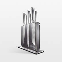 Cuisine::pro Damashiro Kin 7-Piece Knife Block Set + Reviews | Crate & Barrel