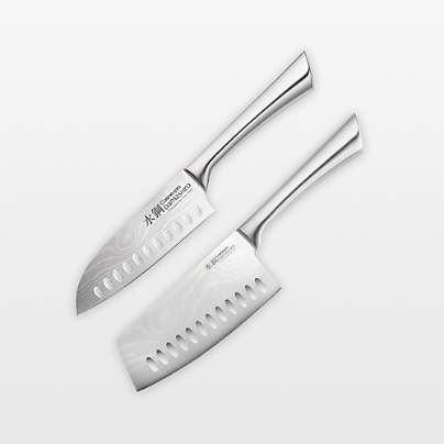Cuisine::pro® Damashiro® Mini Santoku Knife & 4.5" Cleaver Knife