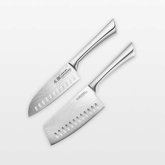 Cuisine::pro® Damashiro® Mini Santoku Knife & 4.5" Cleaver Knife