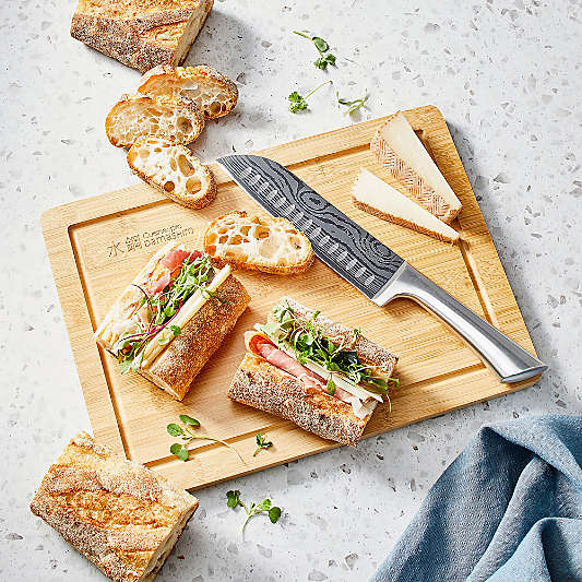 Cuisine::pro® Damashiro® Santoku Knife and Cutting Board