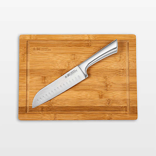 Cuisine::pro® Damashiro® Santoku Knife and Cutting Board