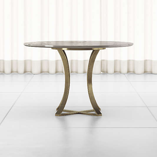 Damen 48" White Marble Top Dining Table