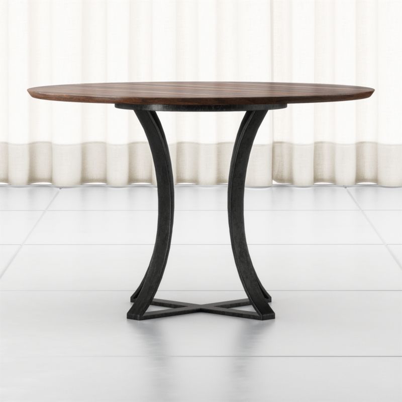 Damen 48" Brown Wood Top Dining Table