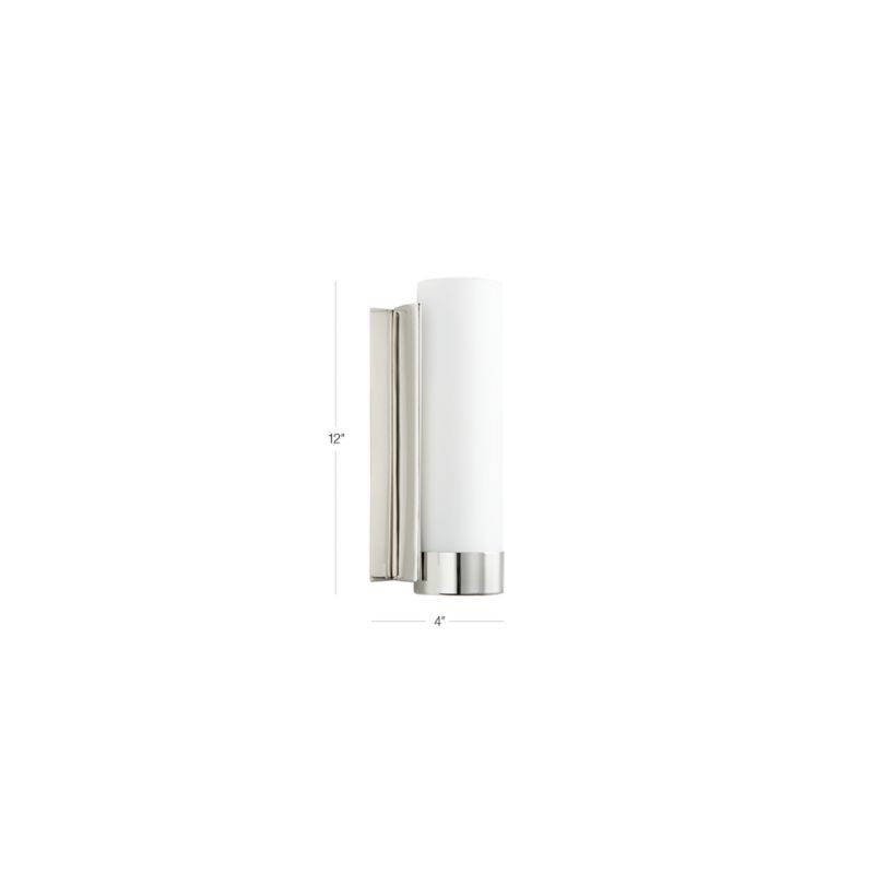 View Dane Nickel Wall Sconce Light - image 2 of 5