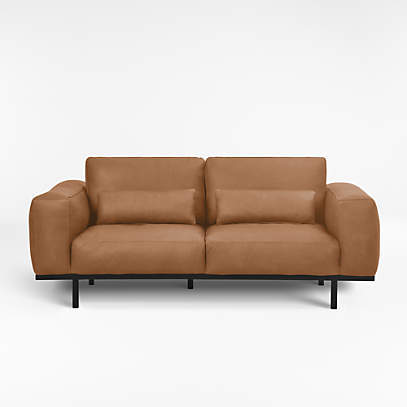 Danver Leather Sofa Crate And Barrel, Crate And Barrel Leather Sofas