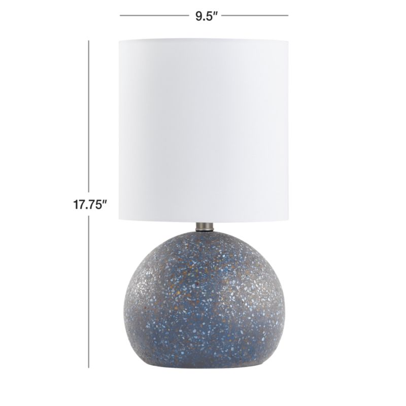 View Dark Blue Terrazzo Kids Table Lamp - image 3 of 13