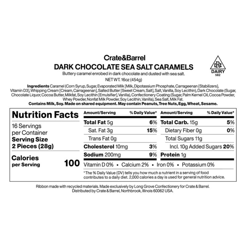 Dark Chocolate Sea Salt Caramels in Gift Tin - image 5 of 6