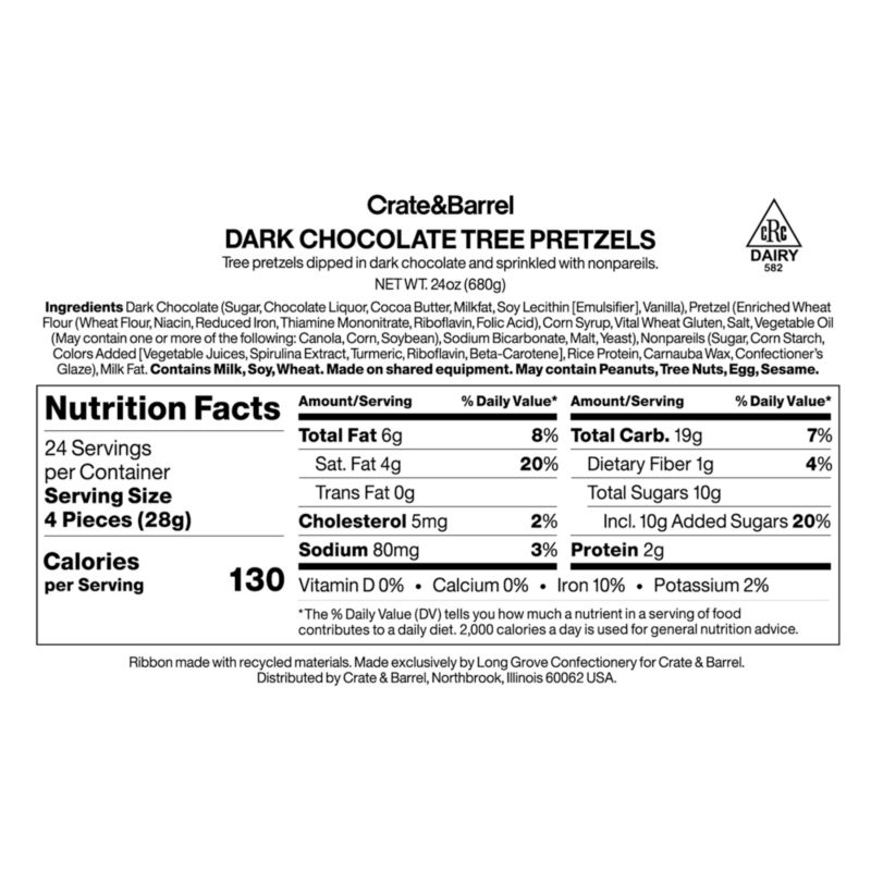 Dark Chocolate-Covered Tree Pretzels in Single-Serve Tent Gift Tin - image 4 of 5