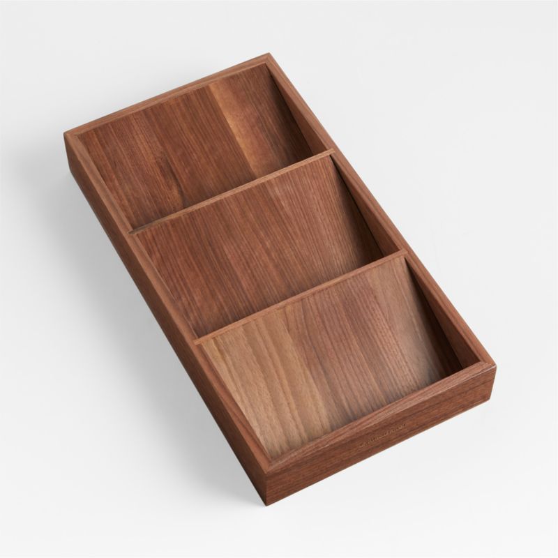 Dark Walnut Wood Spice Drawer Organizer - image 2 of 3