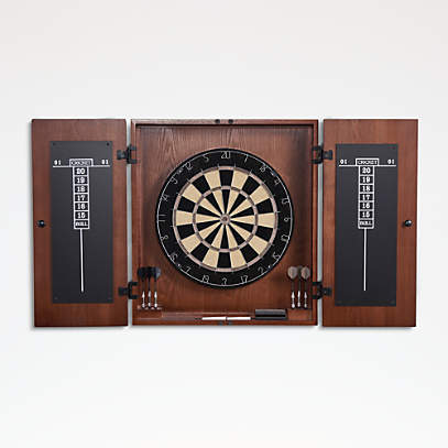 Dart Board Full Size 17 Inch Double Sided Dartboard Game For Adults Or Kids