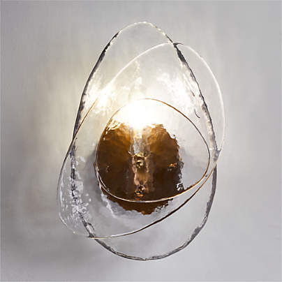 Darya Layered Glass Wall Sconce Light Set of 2