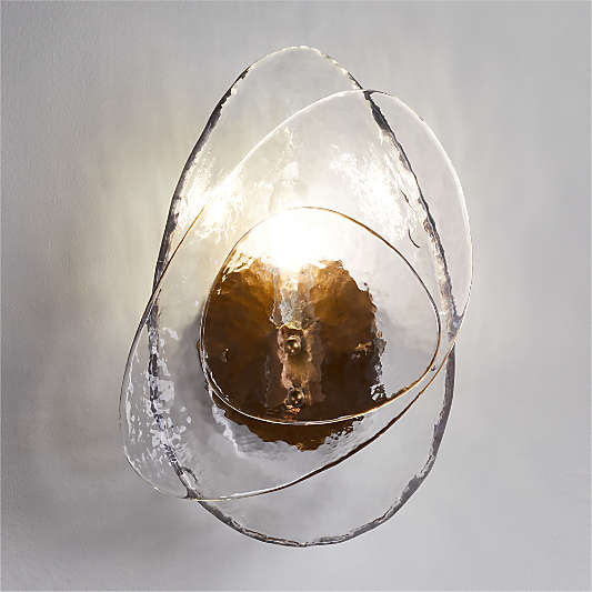 Darya Layered Glass Wall Sconce Light